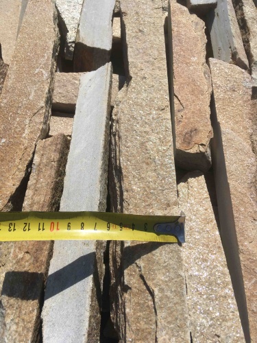 Горбушка златолит золотистый для облицовки купить в Бакале