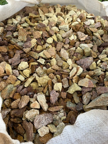 Златолит персиковый декоративная каменная крошка купить в Бакале