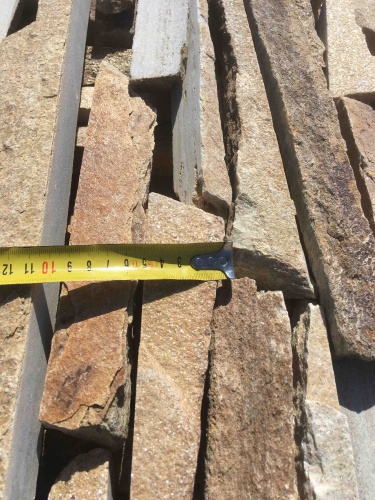 Горбушка златолит золотистый для облицовки купить в Бакале