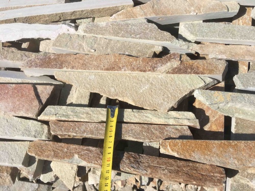 Горбушка златолит золотистый для облицовки купить в Бакале