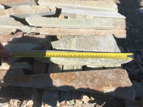 Горбушка златолит золотистый для облицовки купить в Бакале