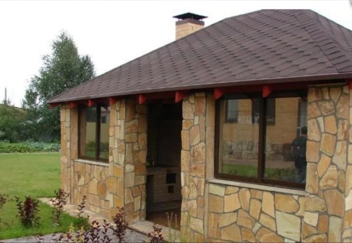 Плитняк златолит жёлтый для фасада 1,5-3 см купить в Бакале