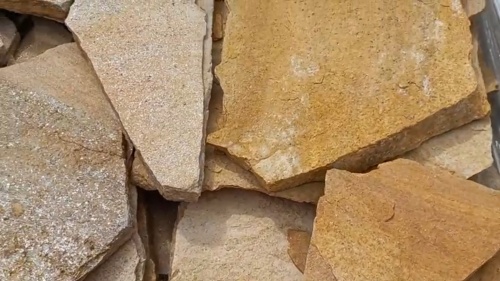 Плитняк златолит жёлтый для фасада 1,5-3 см купить в Бакале