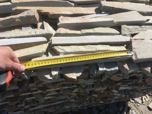 Горбушка златолит золотистый для облицовки купить в Бакале