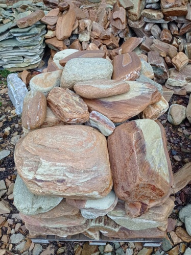 Златолит жёлтый, жёлто-зелёный глыбки и валуны для ланшафтного дизайна купить в Бакале